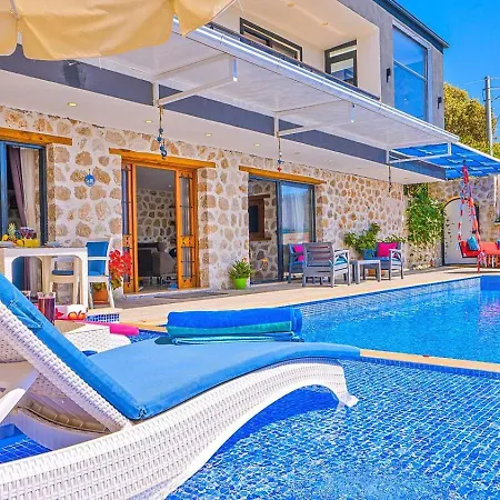 Uezuemlue 1 Bedroom Secluded With Private Pool Hot Tub * Kalkan