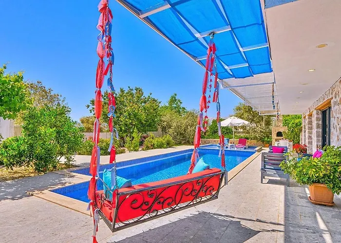 Villa Uezuemlue 1 Bedroom Secluded With Private Pool Hot Tub Kalkan